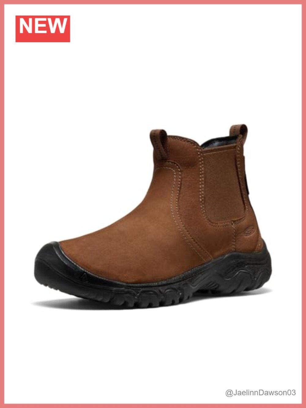 Waterproof Insulated Ankle Chelsea Pull-On Snow Boots Leather